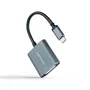 Nanocable Conversor USB-C a DVI Aluminio Gris 15 cm